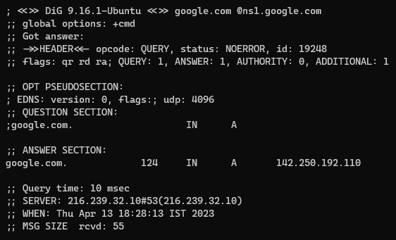 Google IP Address