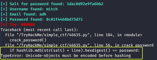 Exploit Script Errors